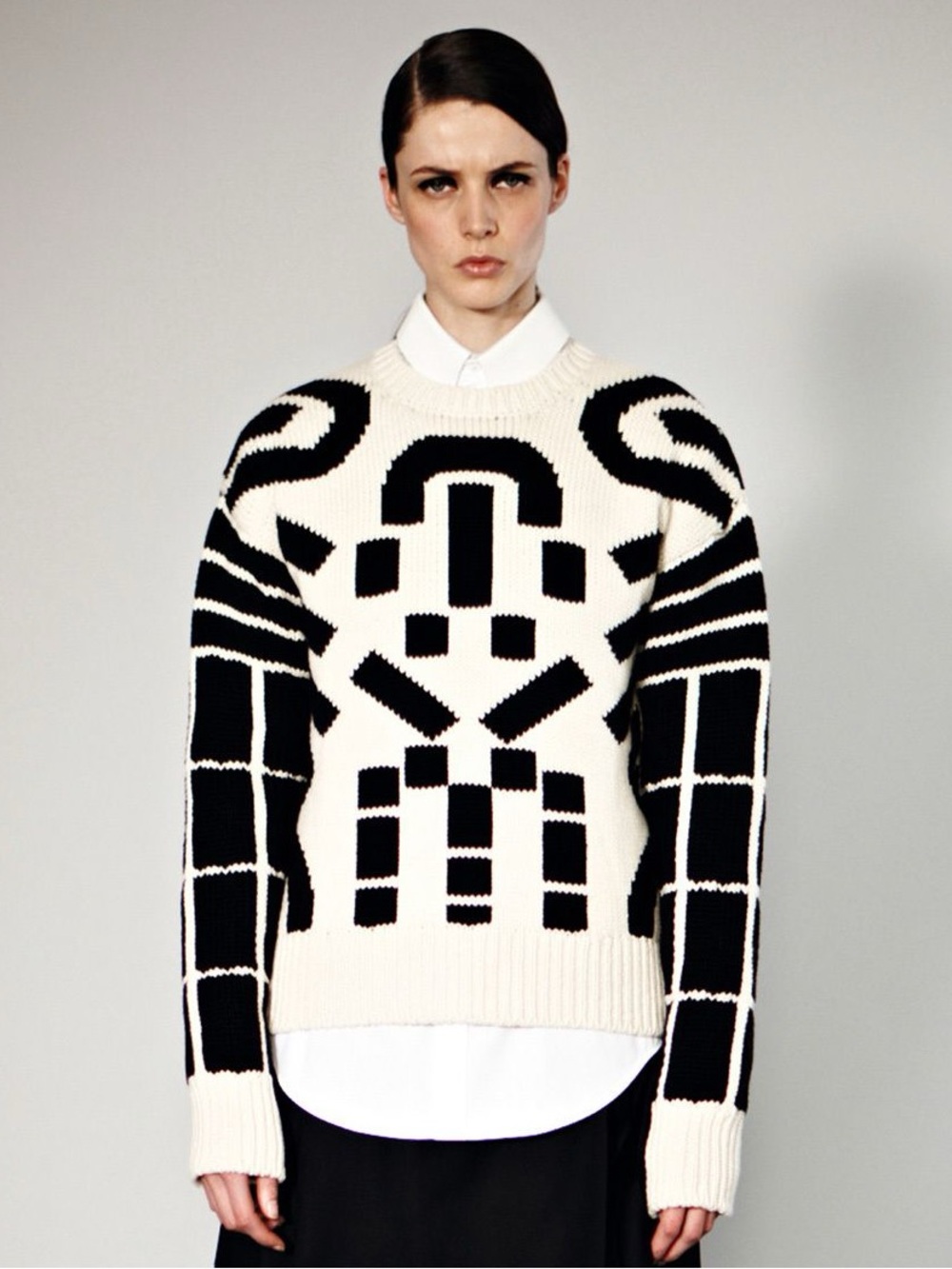 JOSEPH Jacquard Haring Sweater